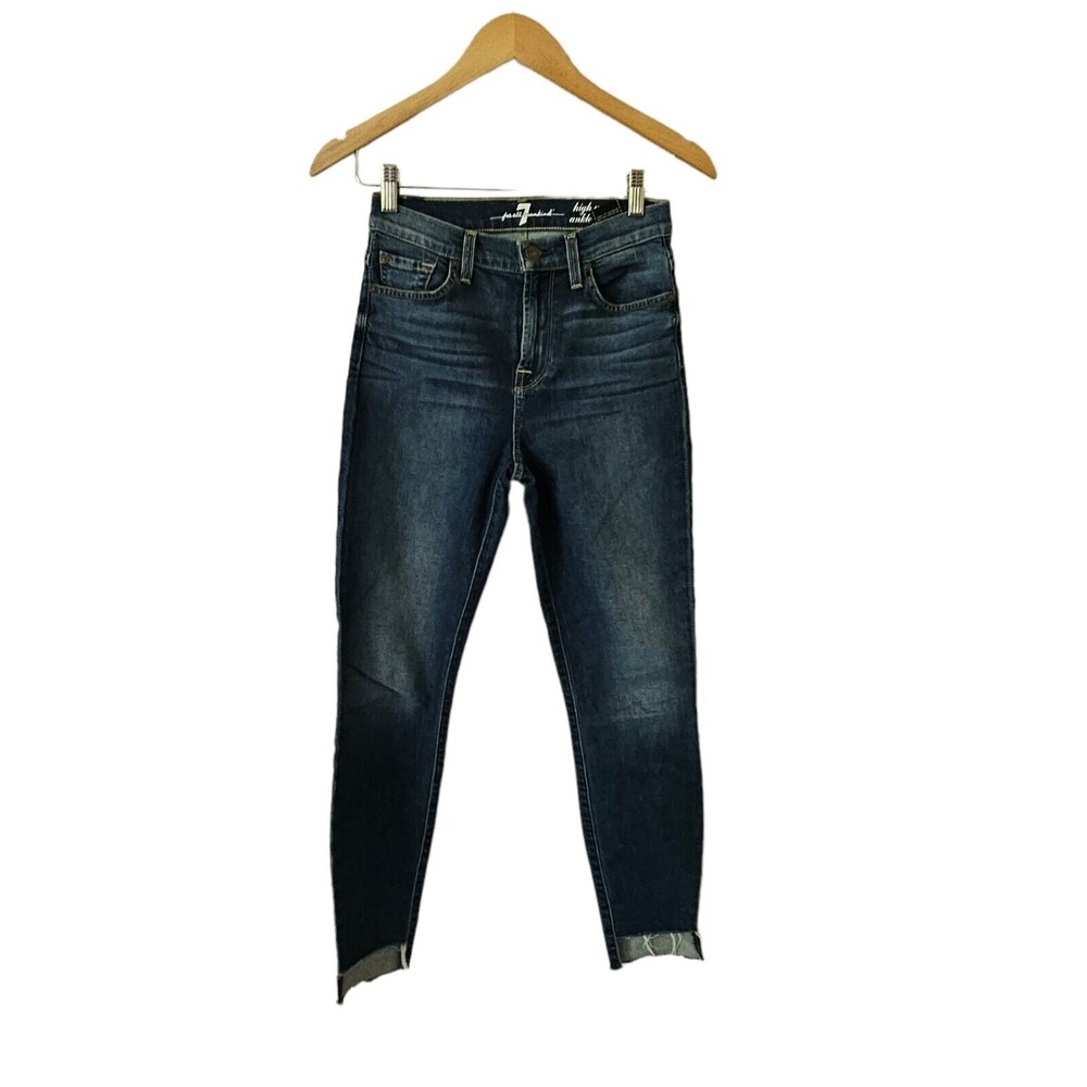 Seven For‎ All Mankind Jeans High Waist Ankle Gwenevere 25